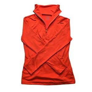 ASICS Athleisure Running 1/4 Zip Pullover Orange Women’s M